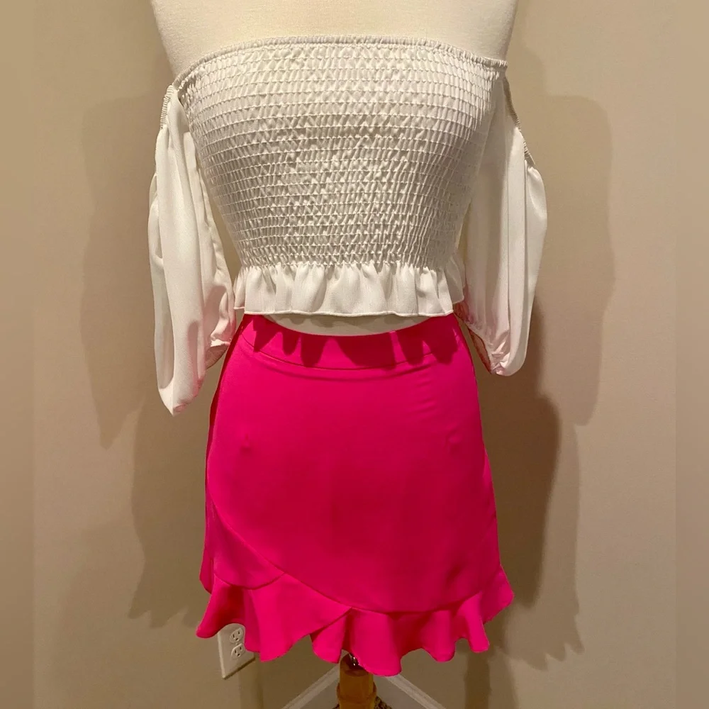 Pink Ruffle Skirt - Picture 2 of 4